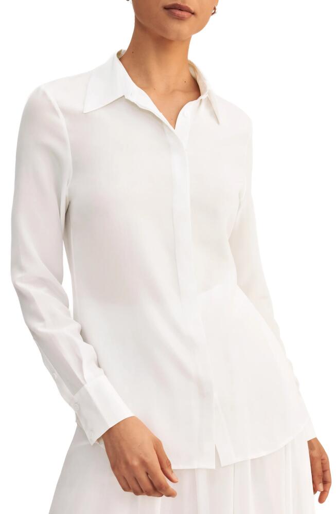 Lilysilk Wrinkle Free Basic Silk Shirt in Natural White Cover