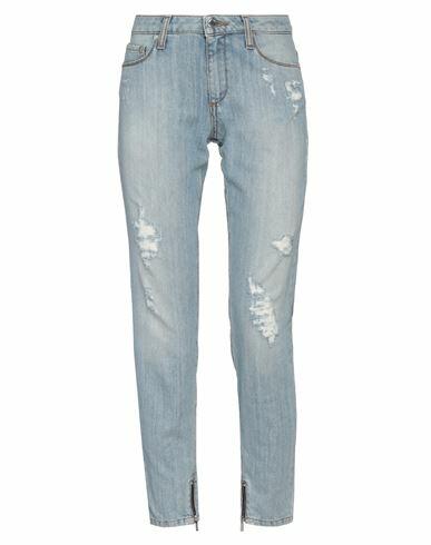 Dirk Bikkembergs Woman Jeans Blue Cotton, Elastane Cover