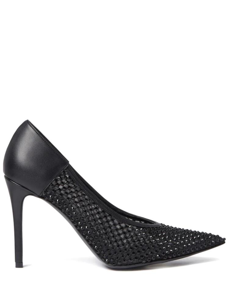 Stella McCartney Stella Iconic crystal-embellished pumps - Black Cover