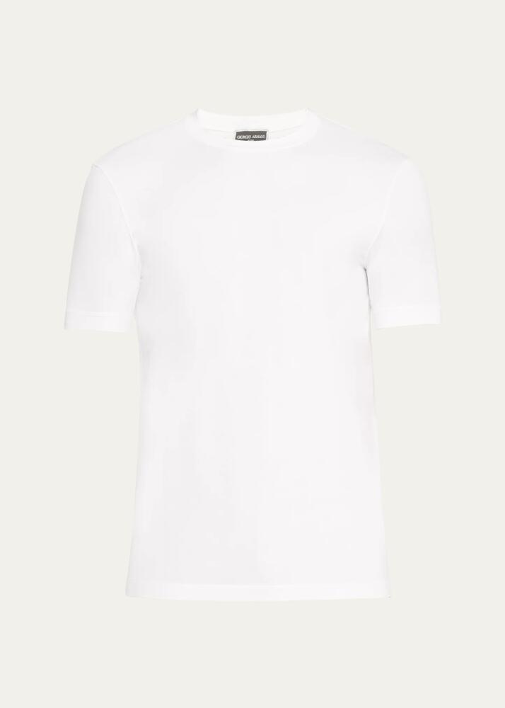 Giorgio Armani Men's Textured Stretch T-Shirt Cover