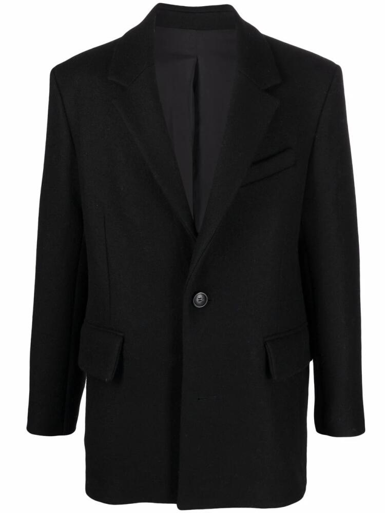 AMI Paris single-breasted blazer jacket - Black Cover