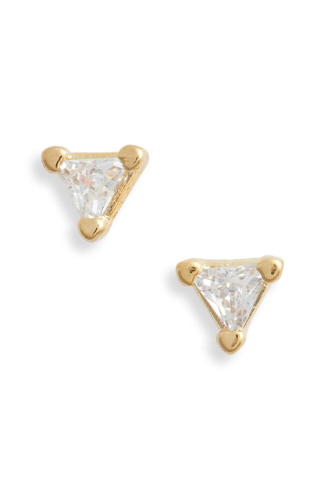 Child of Wild Pyramid Cubic Zirconia Stud Earrings in Gold Cover