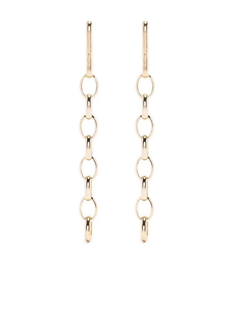 BEATRIZ PALACIOS chain-link drop earrings - Gold Cover