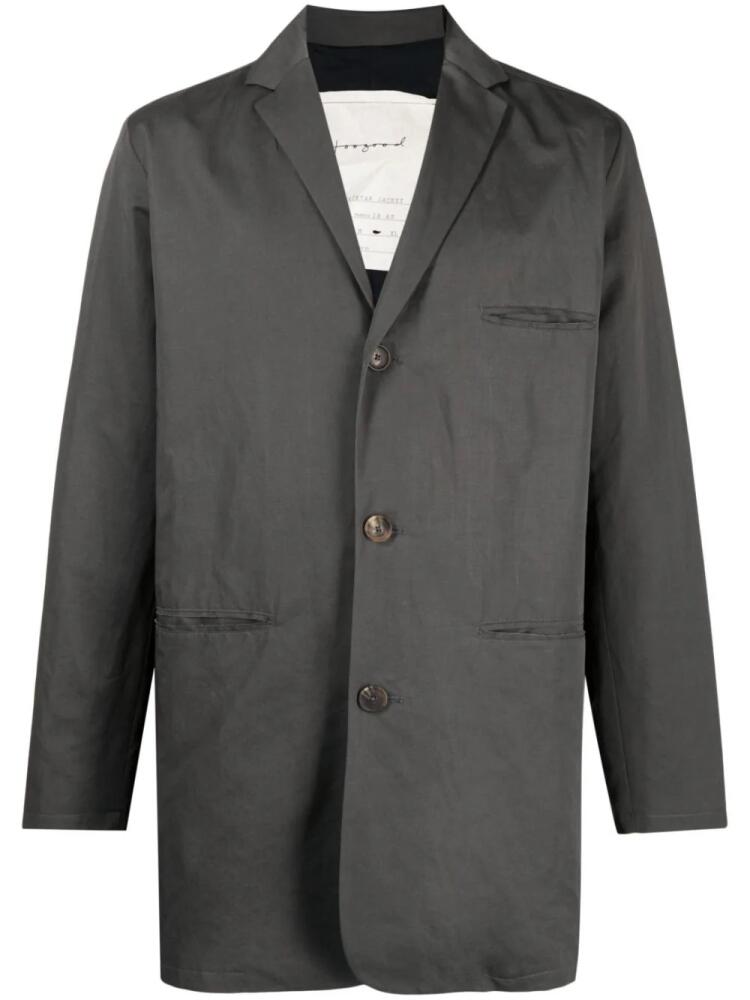 Toogood The Jacktar single-breasted blazer - Grey Cover