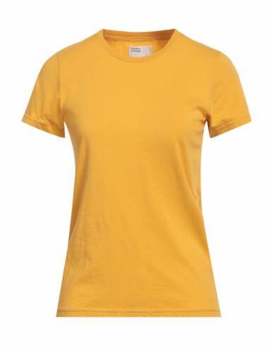 Colorful Standard Woman T-shirt Mustard Organic cotton Cover