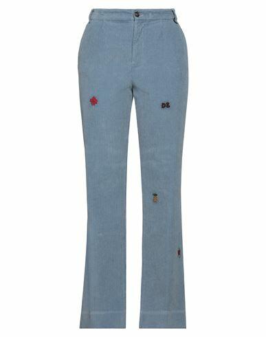 Dsquared2 Woman Pants Pastel blue Cotton, Elastane Cover