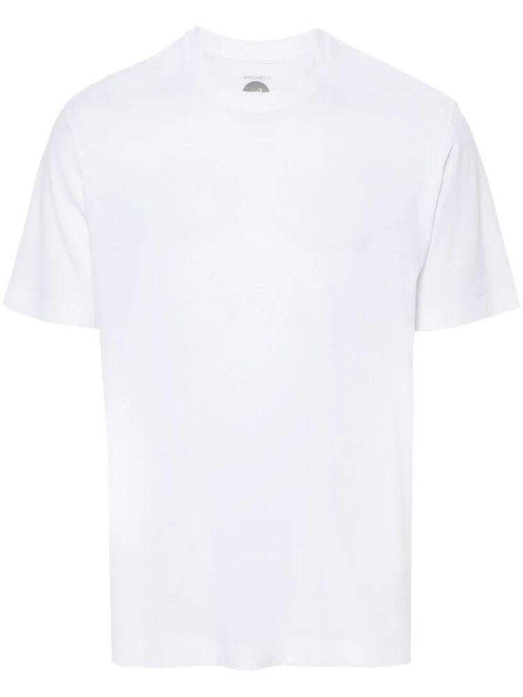 Mazzarelli plain cotton T-shirt - White Cover