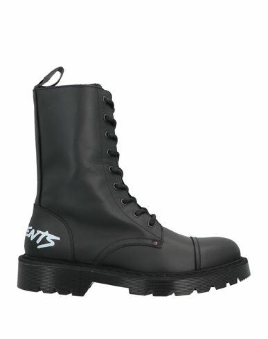 Vetements Woman Ankle boots Black Soft Leather Cover