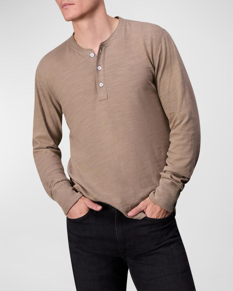 Rag & Bone Men's Classic Flame Henley Shirt Cover