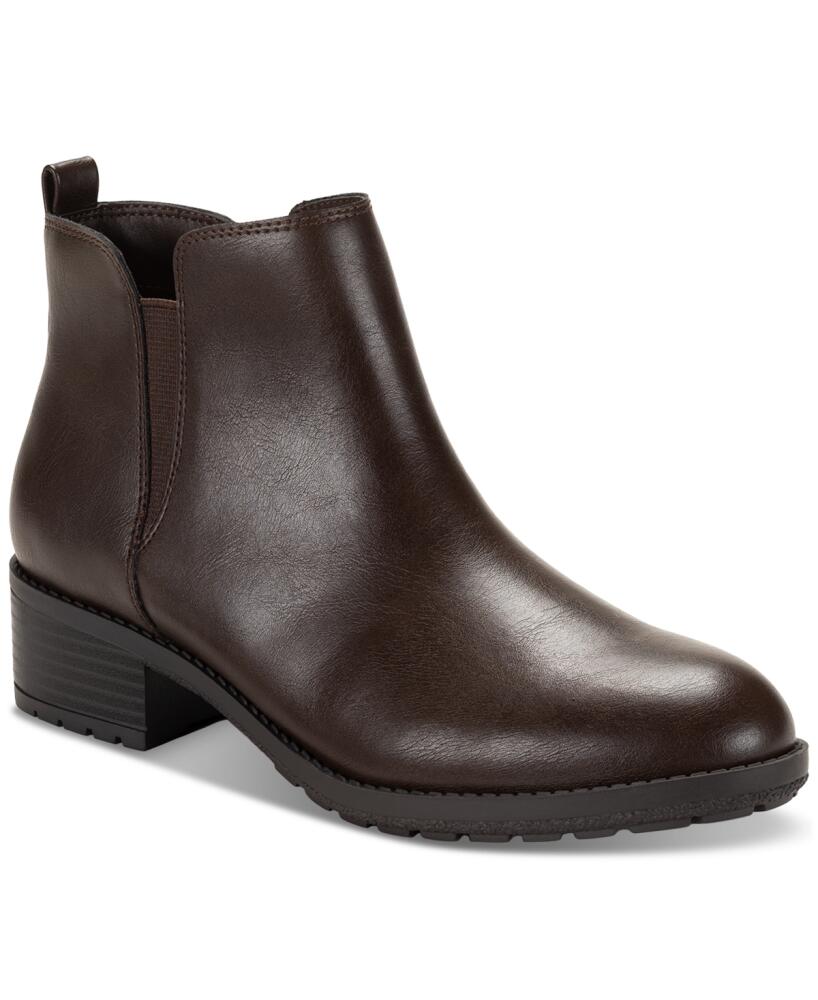 Style & Co Women's Garnerr Lug Ankle Booties, Created for Macy's - Choc Sm Cover