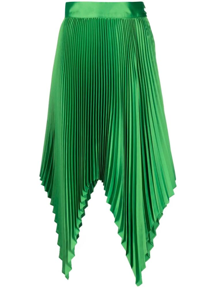 STYLAND fully pleated asymmetric skirt - Green Cover