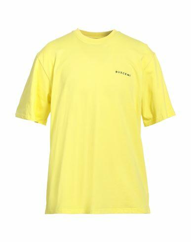 Buscemi Man T-shirt Yellow Cotton, Brass Cover