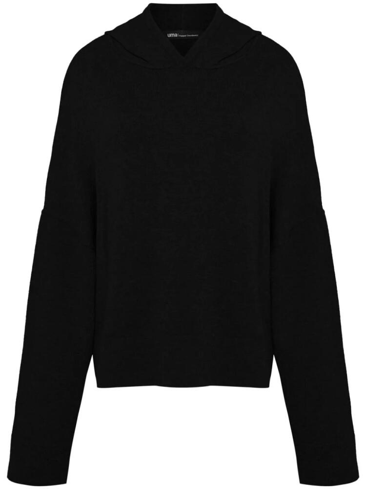 Uma | Raquel Davidowicz hooded knit jumper - Black Cover