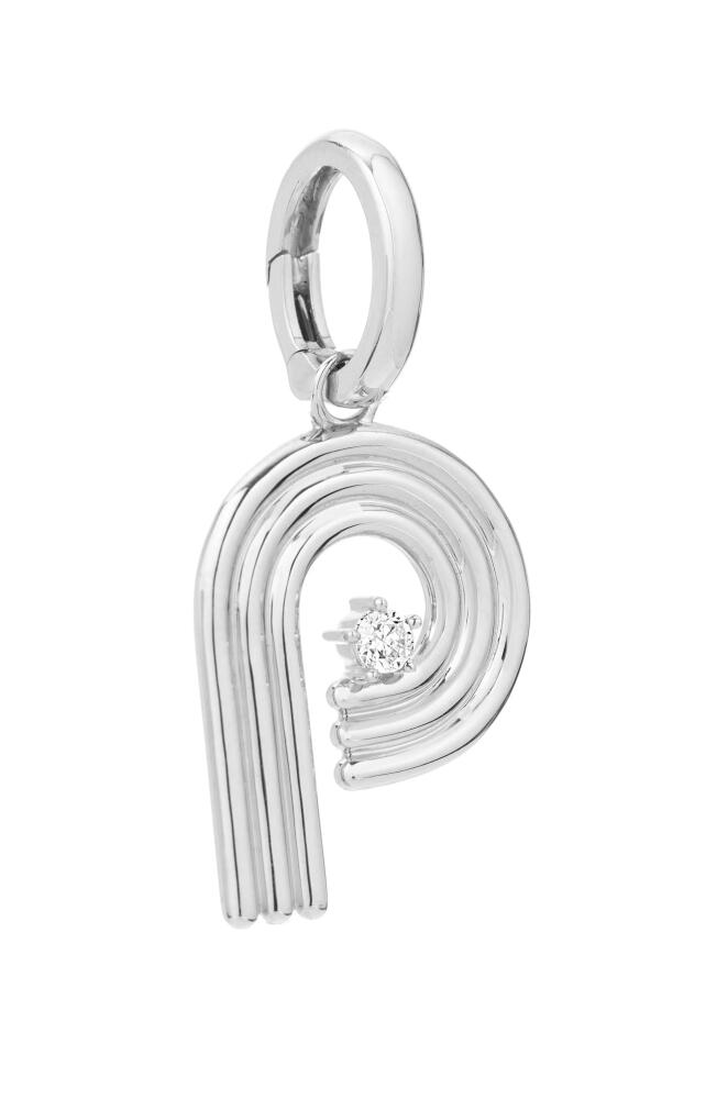 Adina Reyter Groovy Letter Charm Pendant in Silver - P Cover