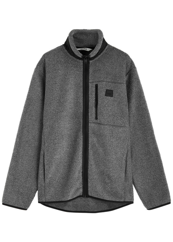 Rains Yermo Panelled Fleece Jacket - Grey Cover