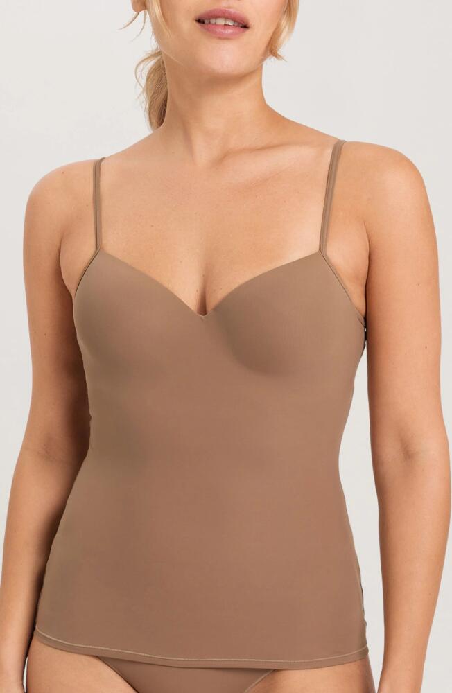 Hanro Allure Built-In Bra Camisole in Dark Taupe Cover