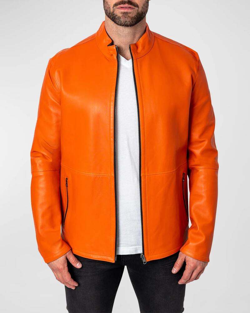 Maceoo Men's Leather Lab Jacket Cover