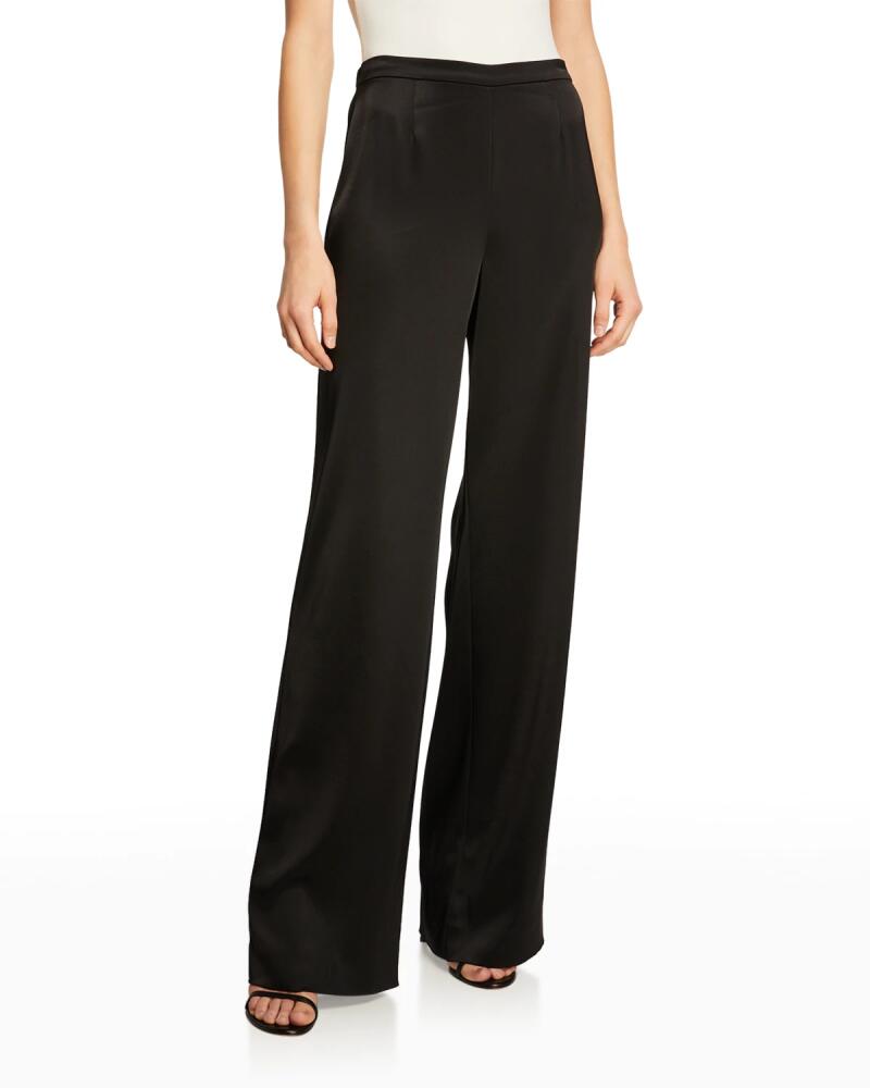 St. John Kate Satin Wide-Leg Pants Cover