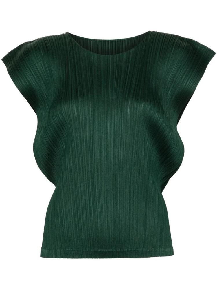 Pleats Please Issey Miyake Monthly Colors: March pleated top - Green Cover