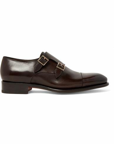 Santoni Man Loafers Cocoa Soft Leather Cover