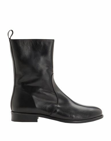 Leonardo Principi Leather Ankle Boots Woman Ankle boots Black Calfskin Cover