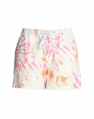 Vans Range Relaxed Print Short Woman Shorts & Bermuda Shorts White Cotton, Elastane Cover