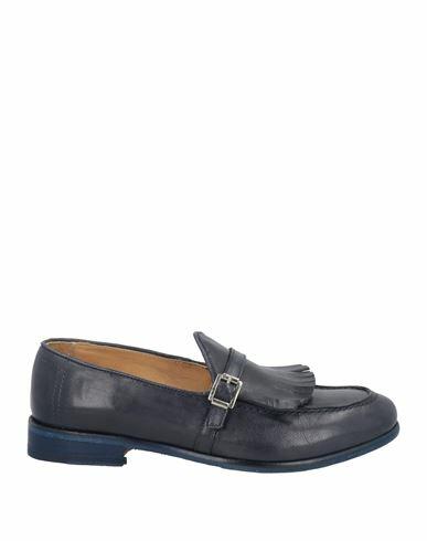 Jp/david Man Loafers Navy blue Soft Leather Cover