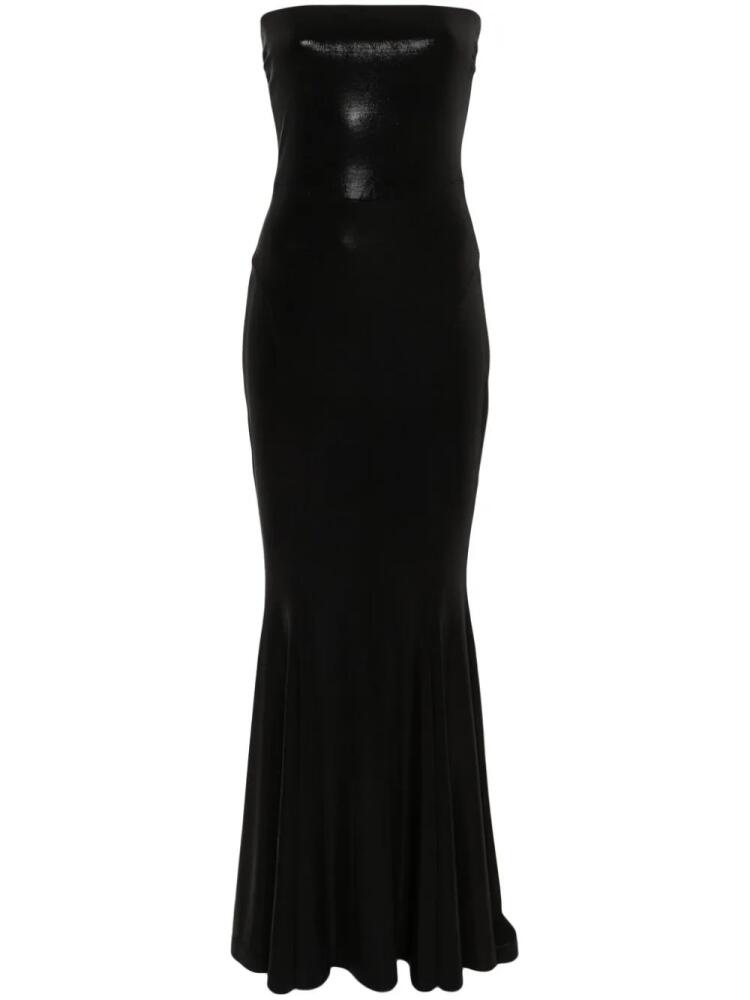 Norma Kamali strapless fishtail maxi dress - Black Cover