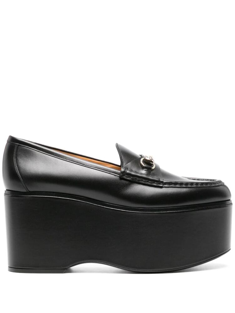 Gucci Horsebit 90mm leather loafers - Black Cover