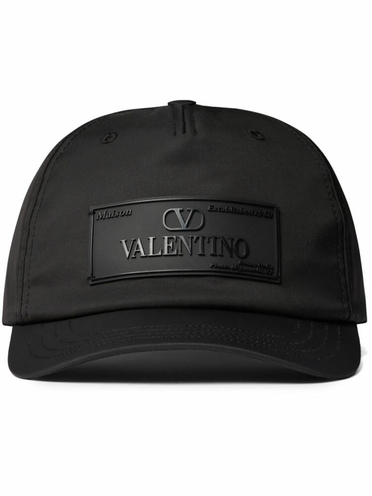 Valentino Garavani logo-patch baseball cap - Black Cover