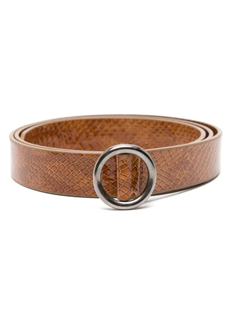 Séfr Circle snakeskin-effect belt - Brown Cover