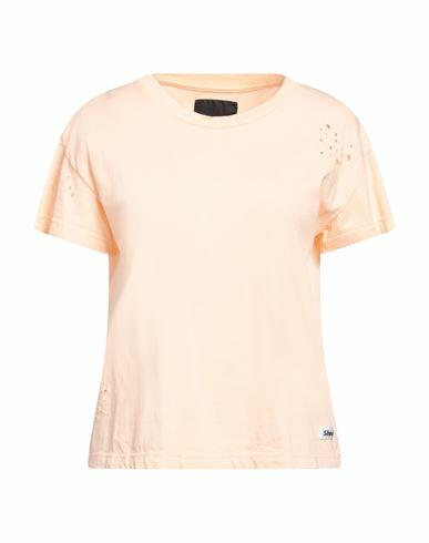 Shoe Woman T-shirt Apricot Cotton Cover