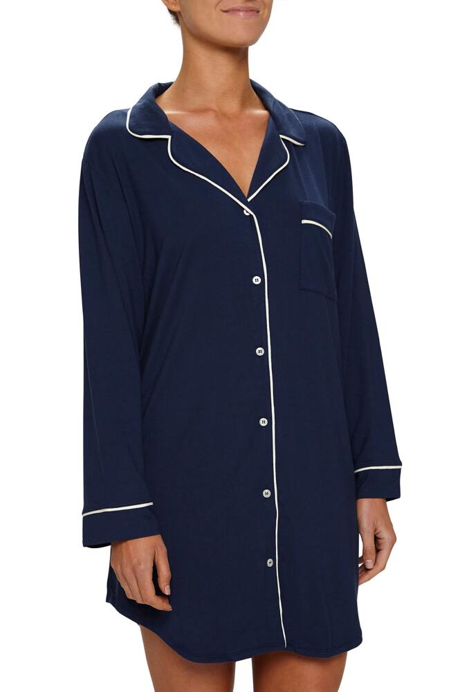 Eberjey Gisele Jersey Knit Sleep Shirt in Navy/Ivory Cover