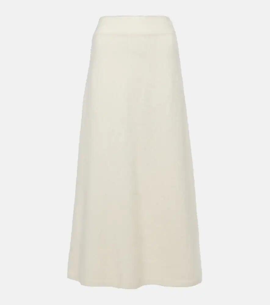 Lisa Yang Asta brushed cashmere midi skirt Cover