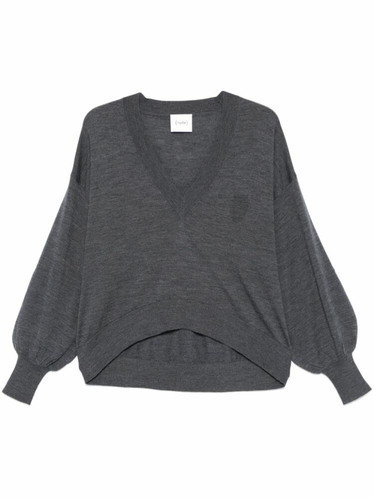 Nude wool sweater - Grey Cover