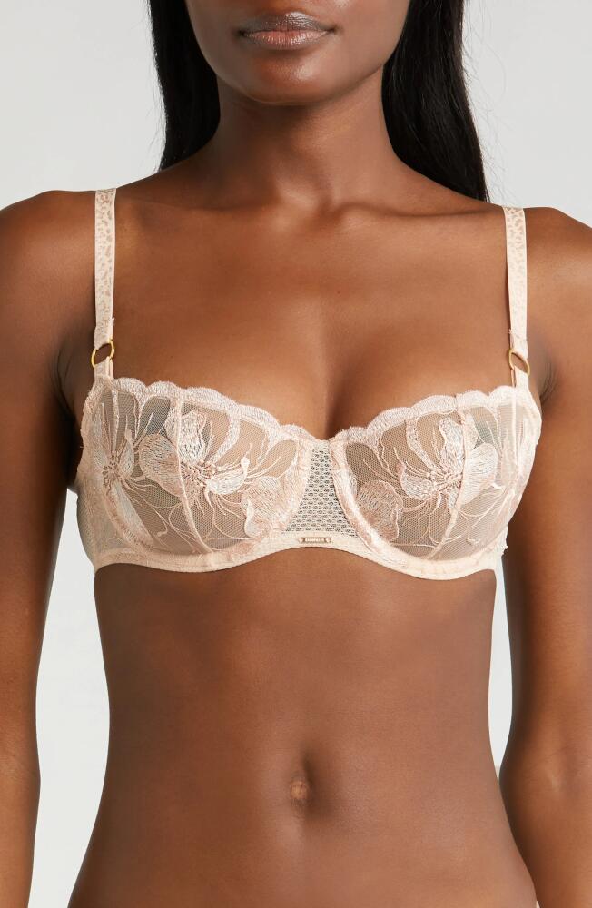 Chantelle Lingerie Fleurs Demi Bra in Sugar Cover