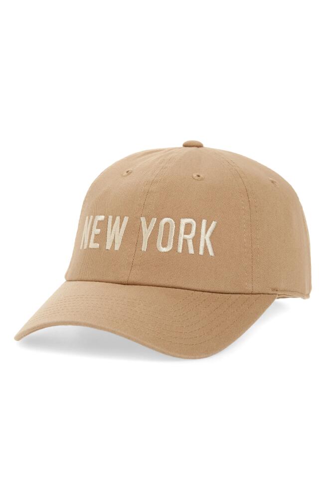 American Needle New York Cotton Baseball Cap in Khaki Cover