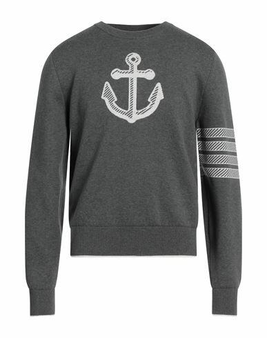 Thom Browne Man Sweater Grey Cotton, Polyamide, Elastane Cover