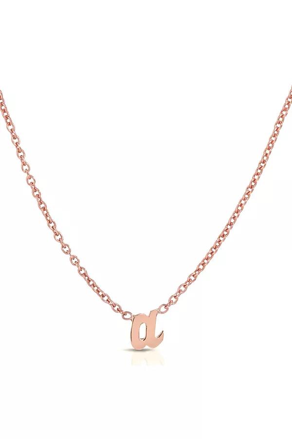 Heather Hawkins 14K Rose Gold Custom Initial Necklace Cover