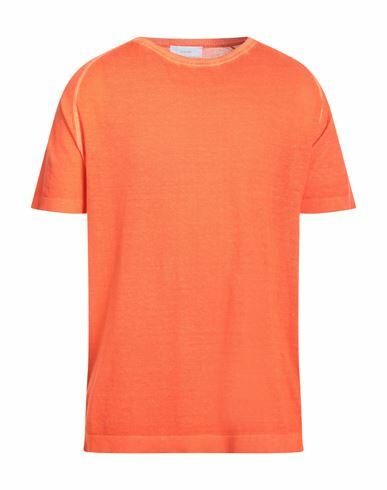 Diktat Man Sweater Orange Cotton Cover