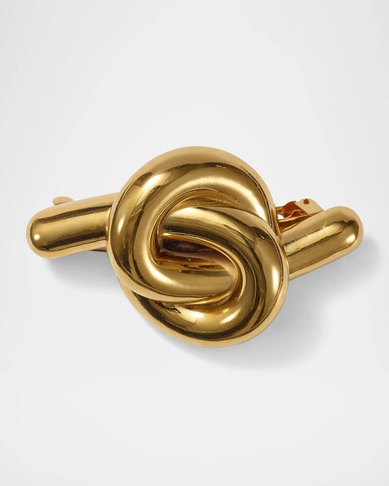 Lelet Ny Glossy Knotted Brass Barrette Cover