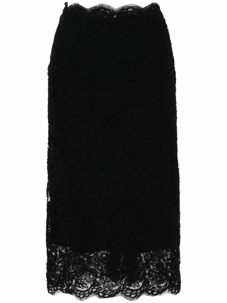 Ermanno Scervino corded-lace midi skirt - Black Cover