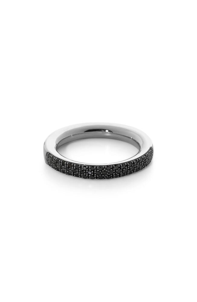 Monica Vinader Fiji PavÃ Black Diamond Ring in Sterling Silver Cover