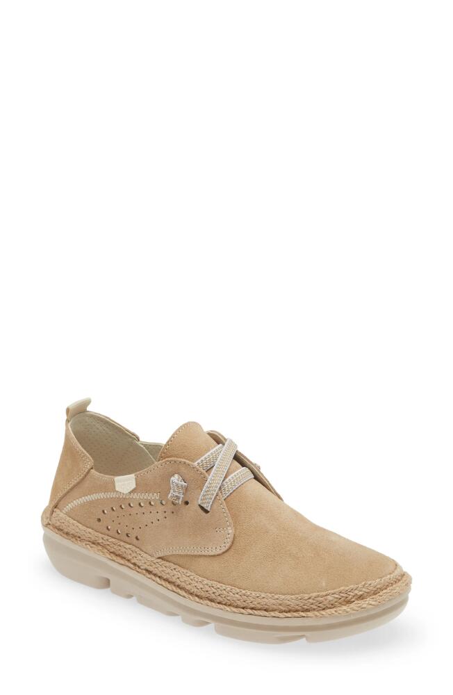 On Foot Silken Perforated Sneaker in Arena Beige Cover