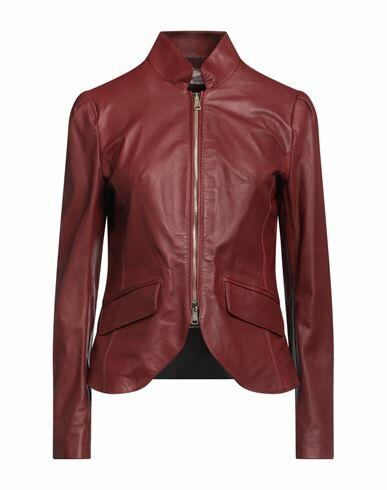 Stewart Woman Blazer Burgundy Lambskin Cover