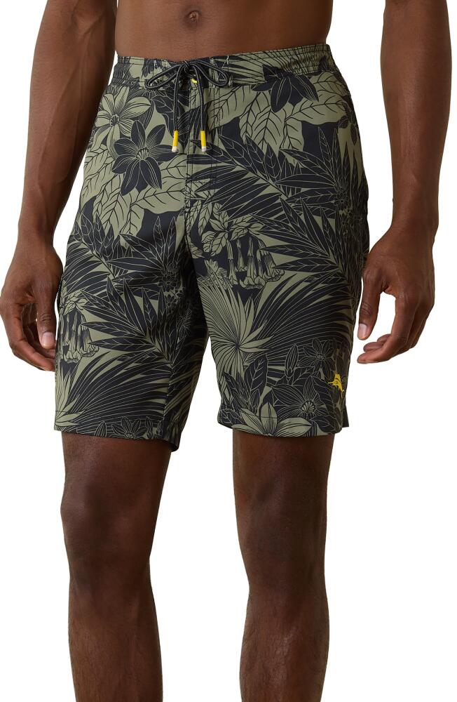 Tommy Bahama Baja Santiago Palms Board Shorts in Black Cover