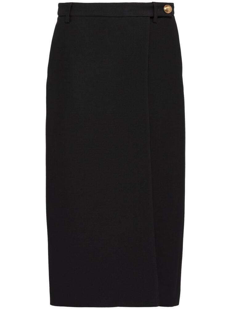 Prada tricotine midi skirt - Black Cover