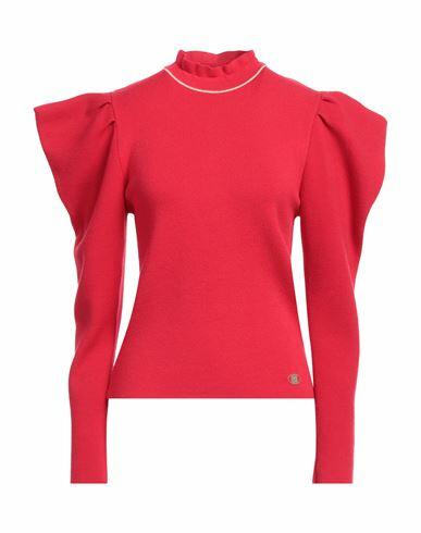 Simona Corsellini Woman Sweater Red Viscose, Polyester, Polyamide Cover