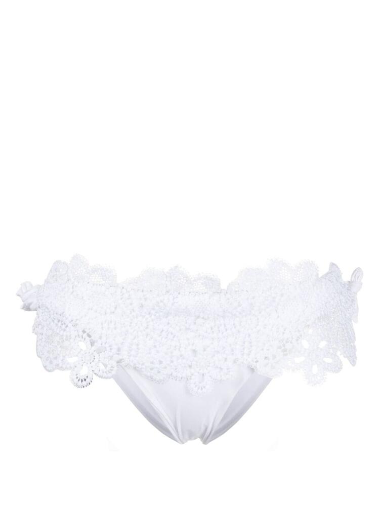 Ermanno Scervino lace-detail bikini bottoms - White Cover