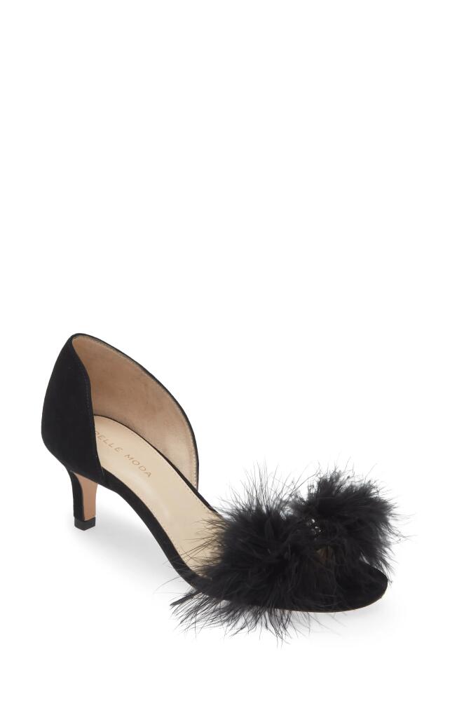 Pelle Moda Dallon Open Toe Pump in Black Cover